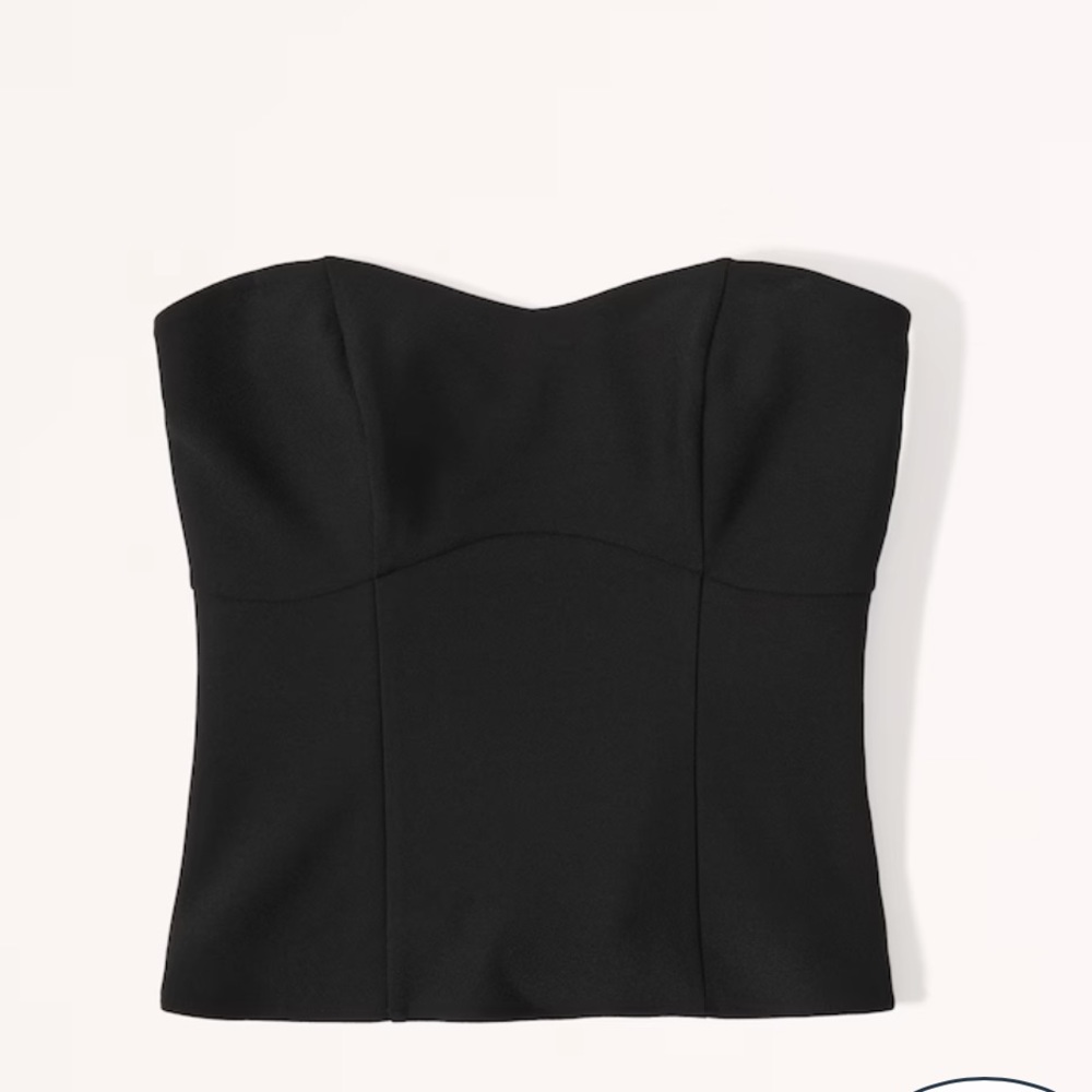 Abercrombie Strapless Crepe Set Top